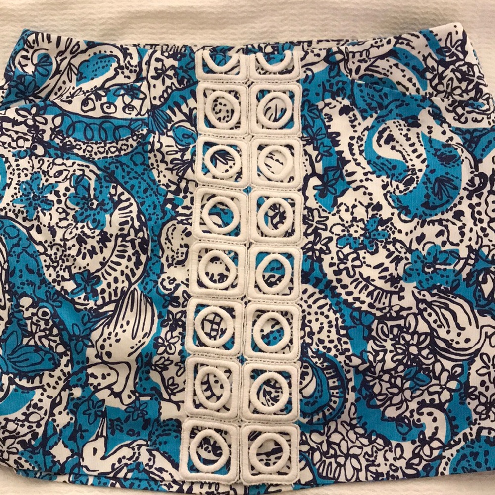 Lilly Pulitzer Blue and White Skort
